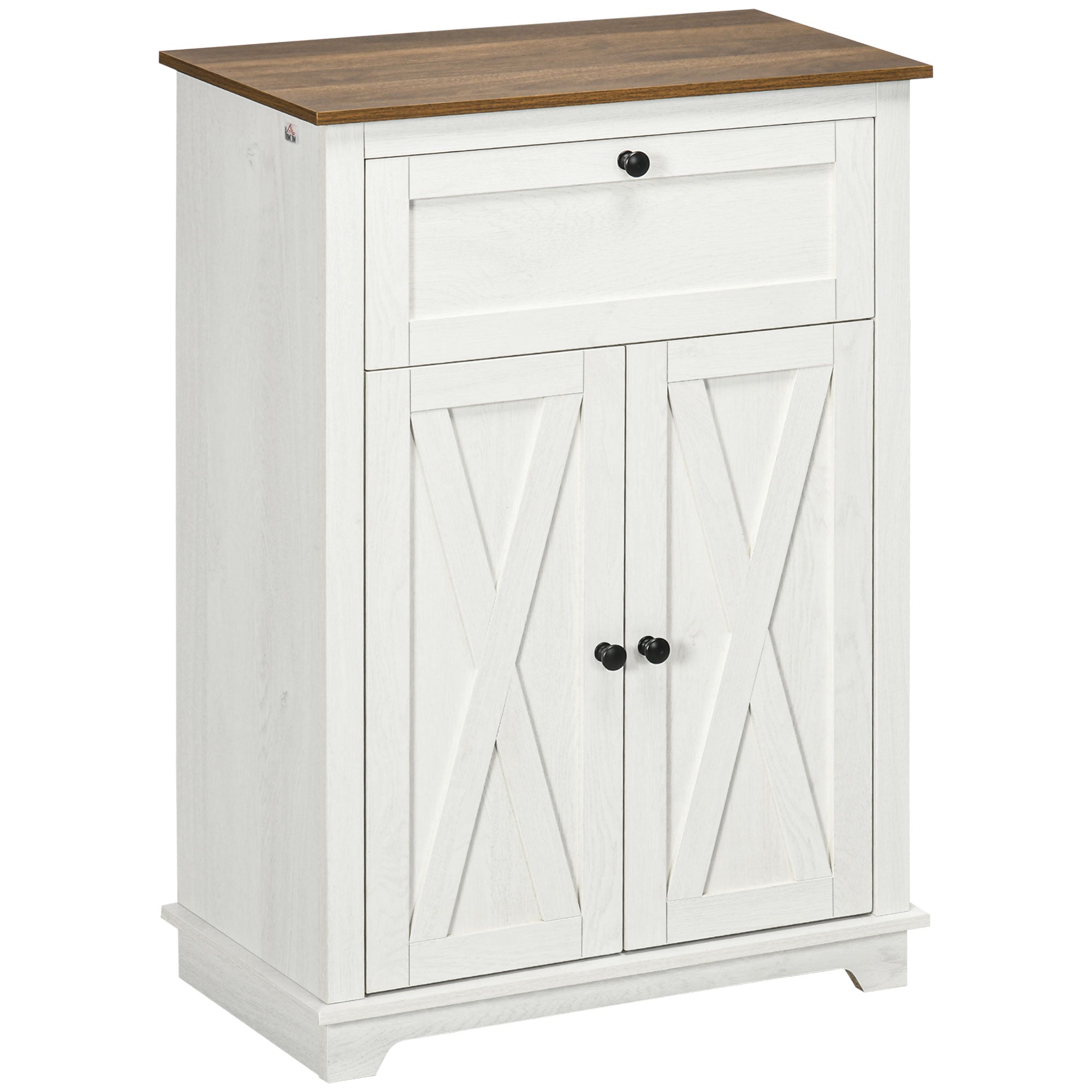 Farmhouse Sideboard Storage Cabinet with Doors and Drawer for Kitchen, Living room, 23.6