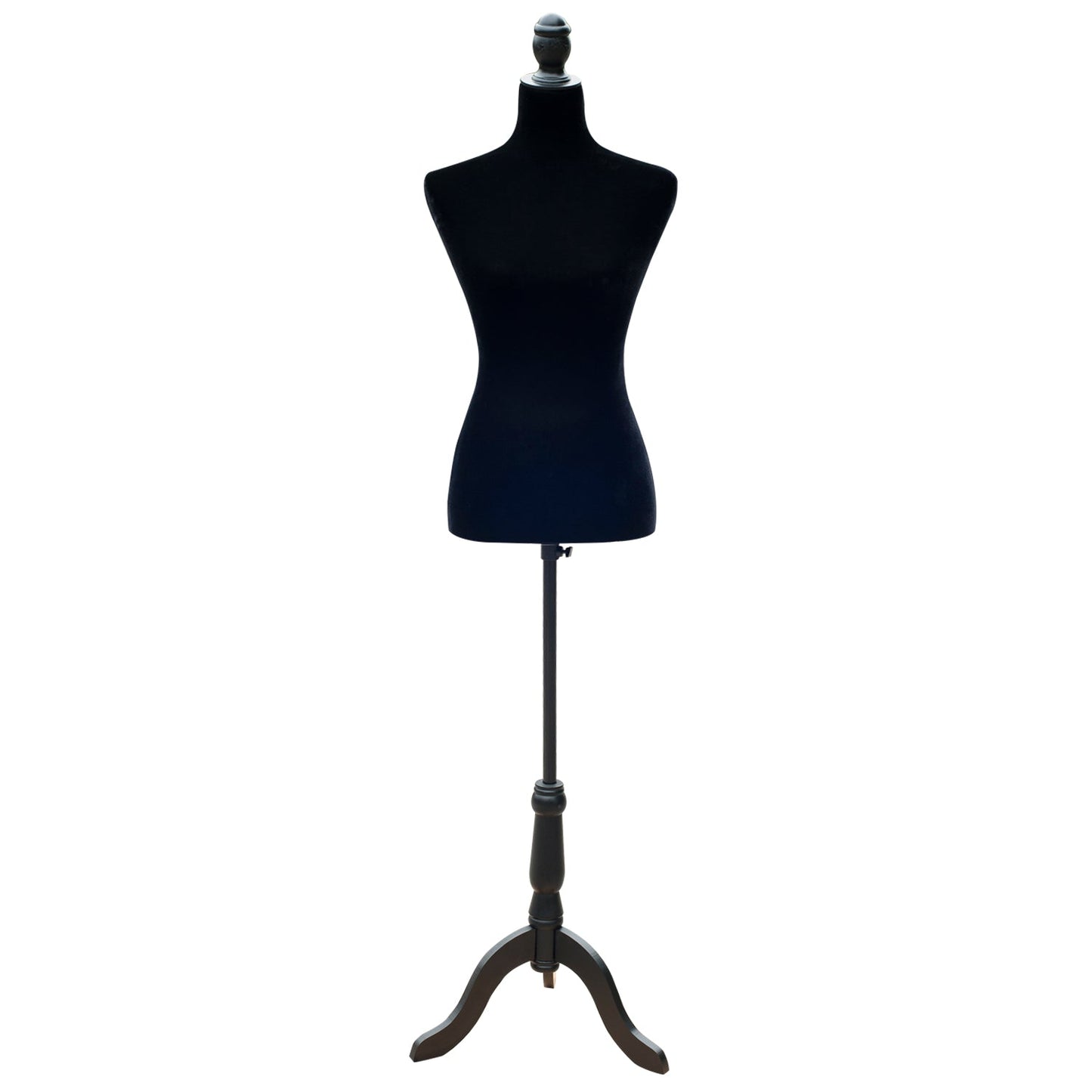 Female Dress Form Mannequin Stand Torso Dressmaker Display Fashion Design Stand (Black) Dress Form & Mannequins Black  at Gallery Canada