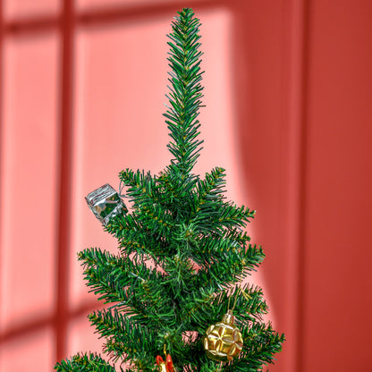 5FT Artificial Christmas Tree, Pencil Christmas Tree with Realistic Branches, Stable Stand, Green Pencil Christmas Trees   at Gallery Canada