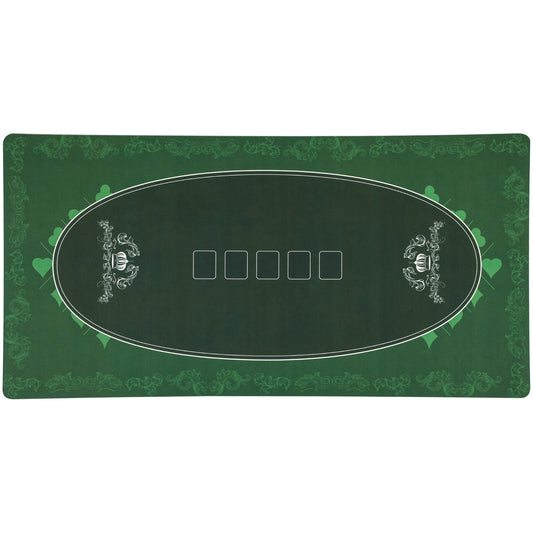 Poker Table Top Poker Mat for 6 Player, Green Game Tables   at Gallery Canada