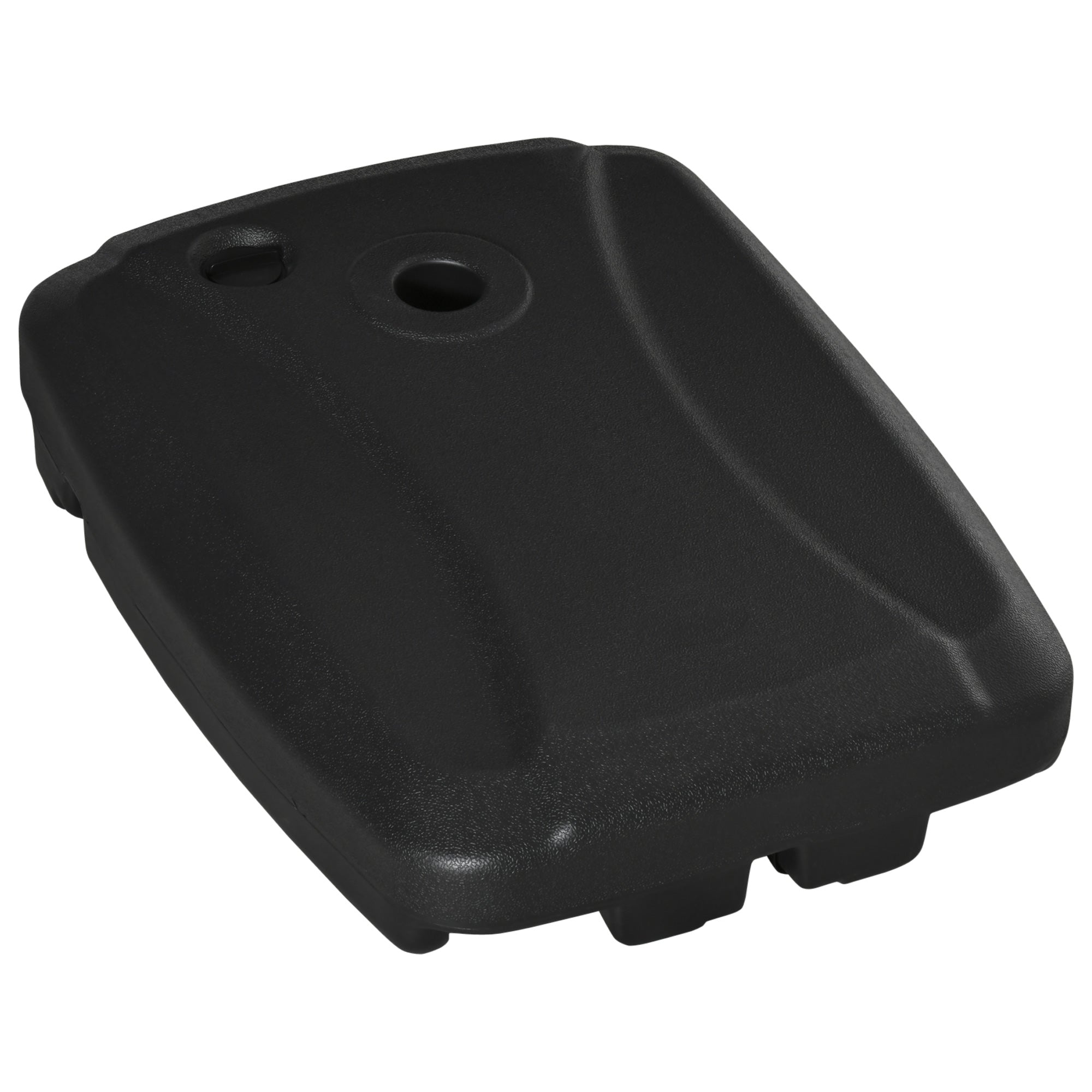 Cantilever Offset Umbrella Base Portable Square Parasol Weights with Wheels, Water and Sand Filled, Up to 165 lbs, Black Umbrella Bases Black at Gallery Canada