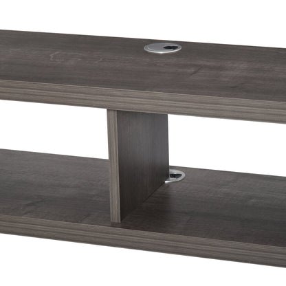 Wall Mounted Floating TV Stand Shelf for 50" TVs with Storage, Dark Grey TV Stands   at Gallery Canada