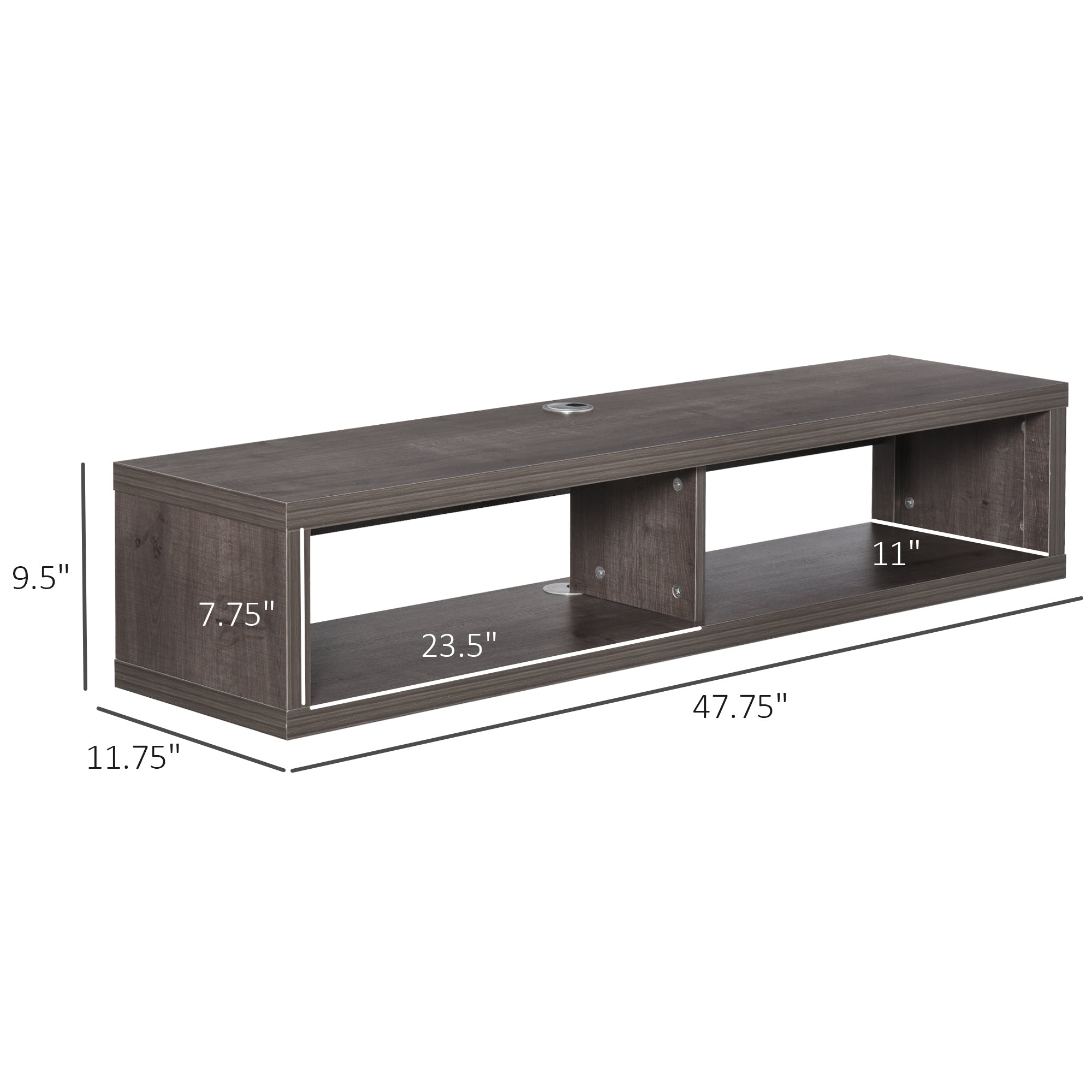 Wall Mounted Floating TV Stand Shelf for 50