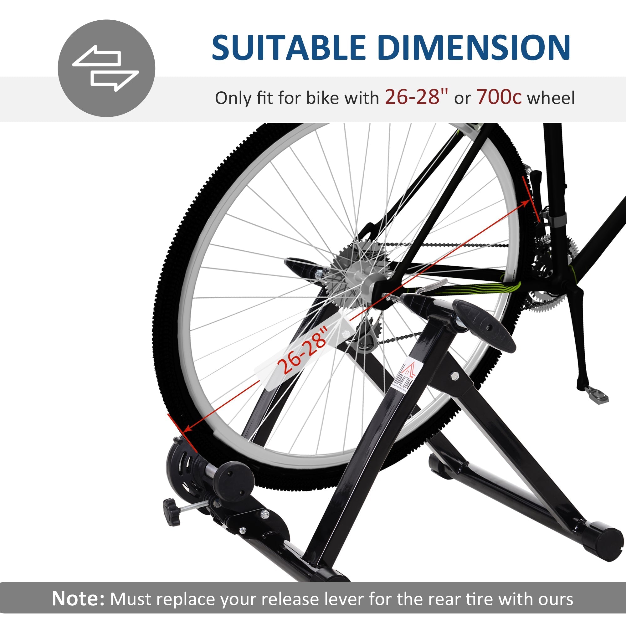 Foldable Indoor Bike Trainer Stand for 26-28