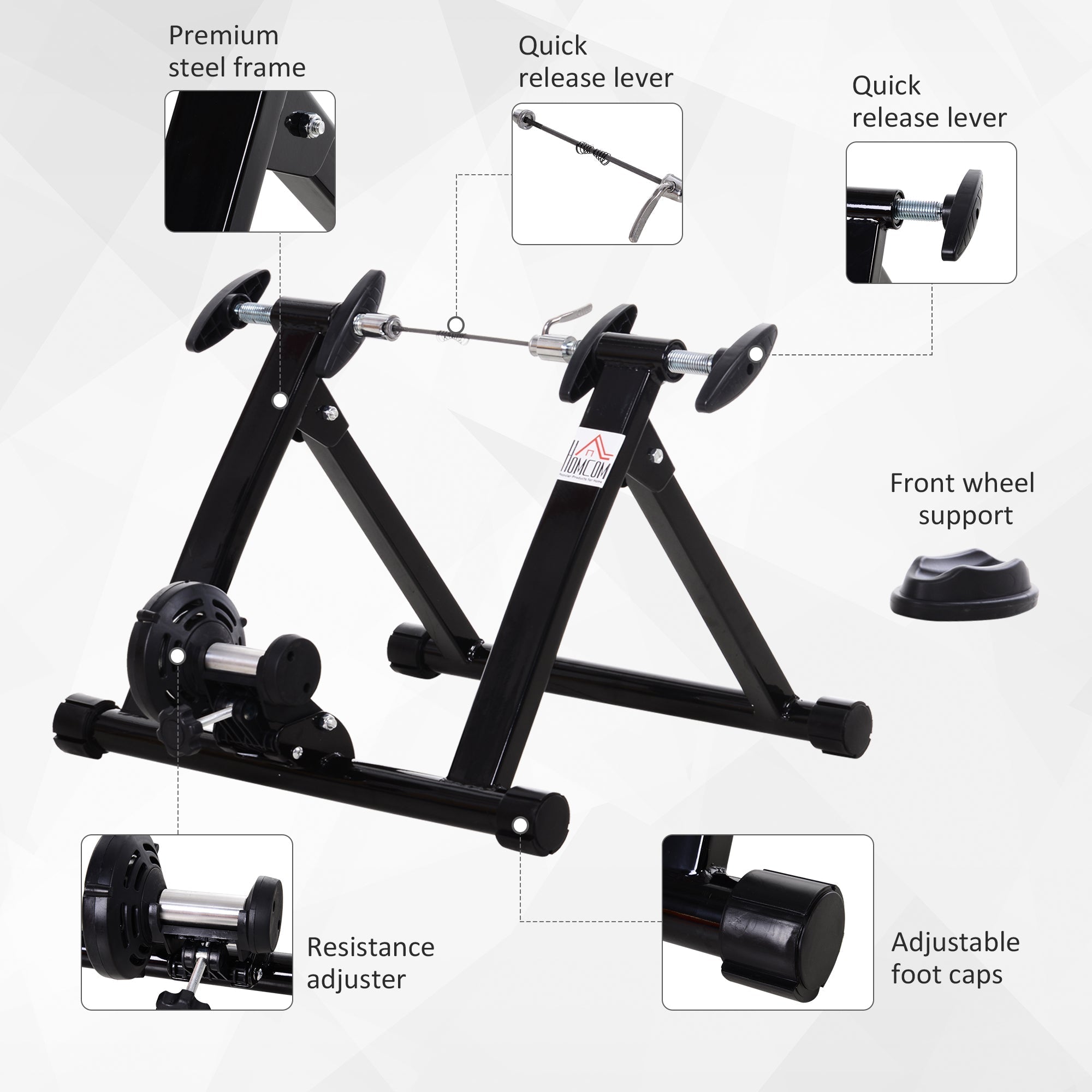 Foldable Indoor Bike Trainer Stand for 26-28