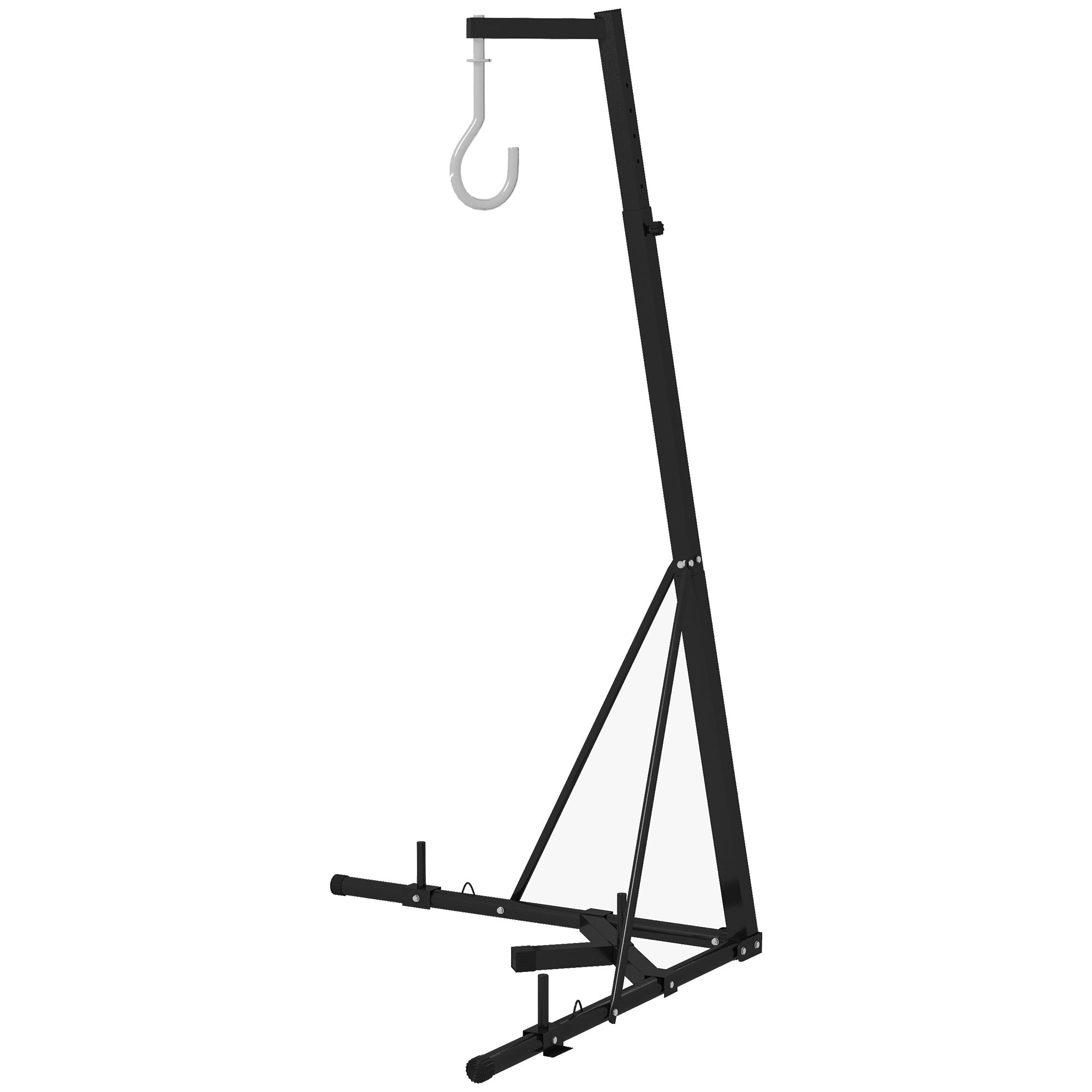 Foldable Punch Bag Stand, Adjustable Height Heavy Bag Stand with Weighted Base, Freestanding for Home Gym, Stand Only Punching Bag Hangers Black  at Gallery Canada