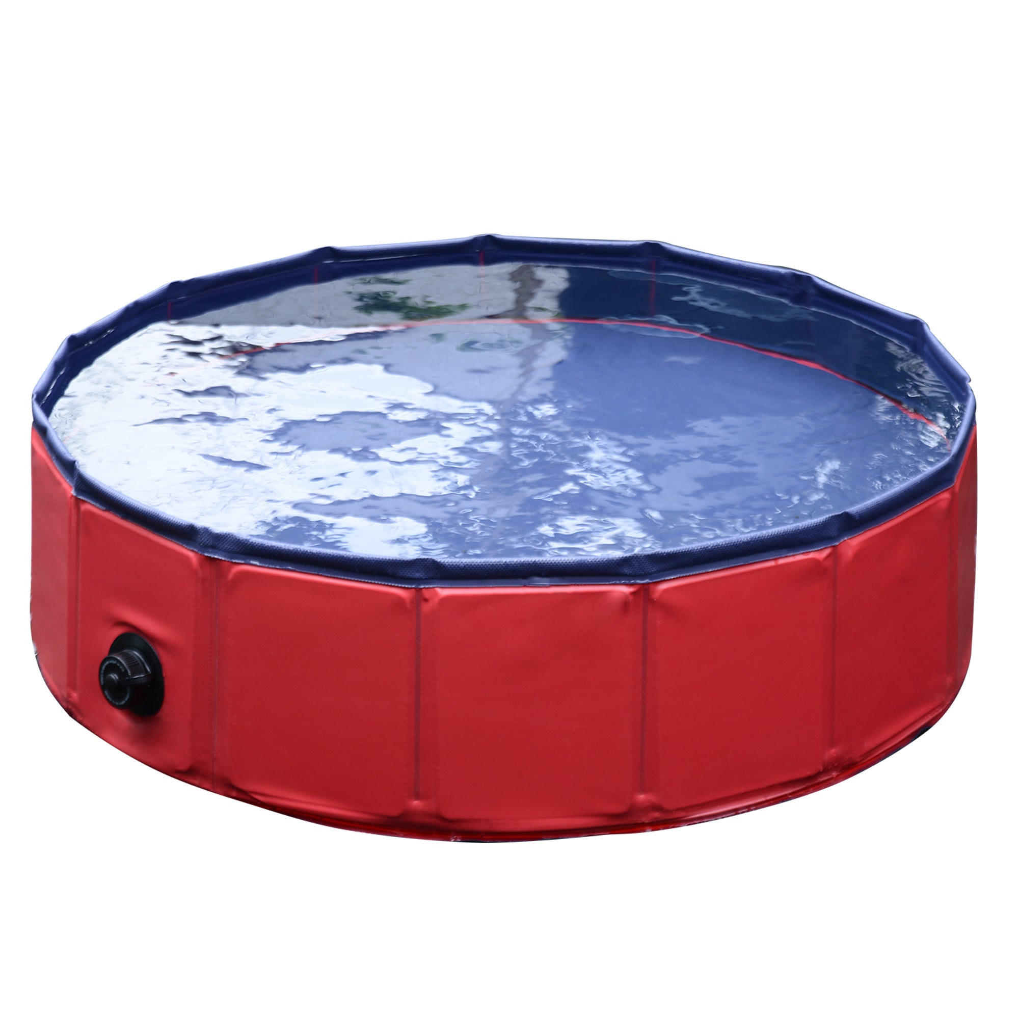 Folding Dog Pool Portable Pet Kiddie Swimming Pool, Outdoor/Indoor Puppy Bath Tub with Nonslip Bottom for Dogs &; Cats, (Φ32