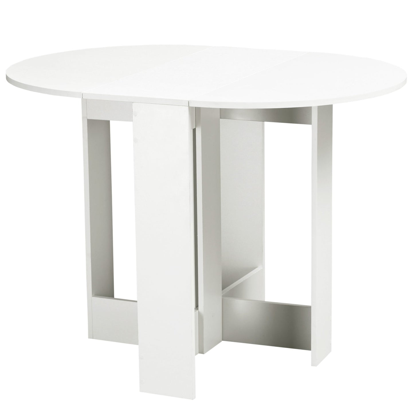 Folding Drop Leaf Dining Table Foldable Bar Table for Small Kitchen, Dining Room, White Bar Tables & Dining Tables   at Gallery Canada