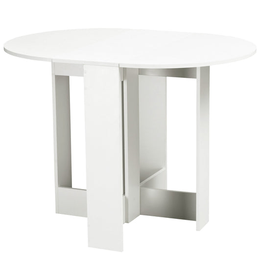 Folding Drop Leaf Dining Table Foldable Bar Table for Small Kitchen, Dining Room, White Bar Tables & Dining Tables White  at Gallery Canada