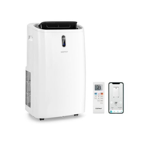 12000 BTU Portable 4-in-1 Air Conditioner with Smart Control, White