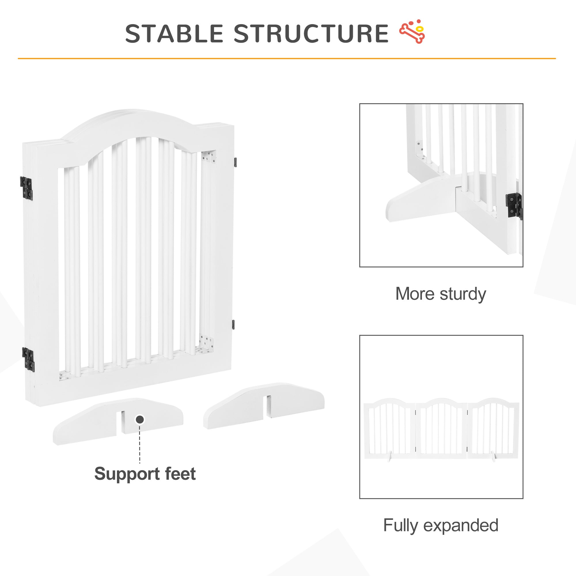 Freestanding Pet Gate for Dogs 24