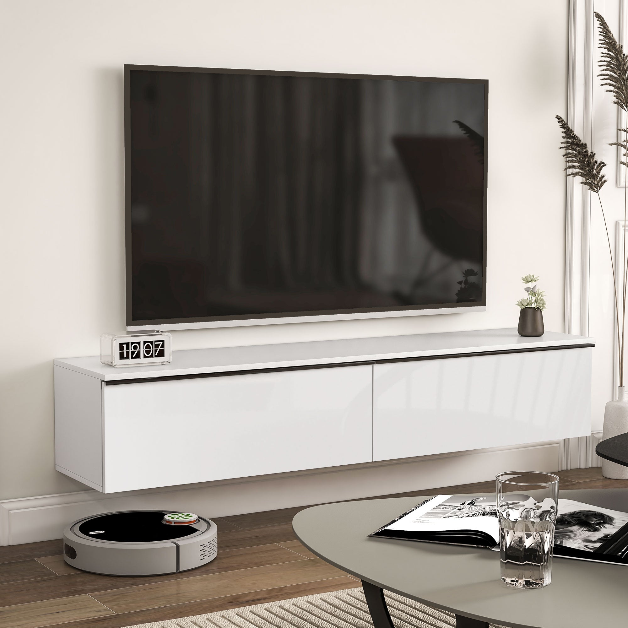 Wall Mounted TV Stand, Floating TV Cabinet for up to 70