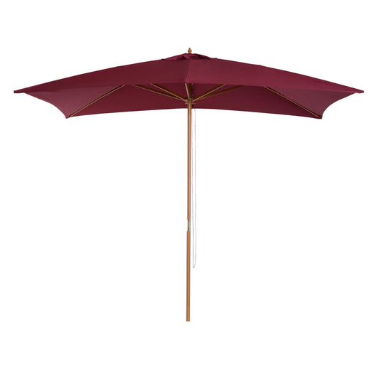 Patio Umbrella Market Patio Sun Umbrella Rectangle Wine Red - Gallery Canada