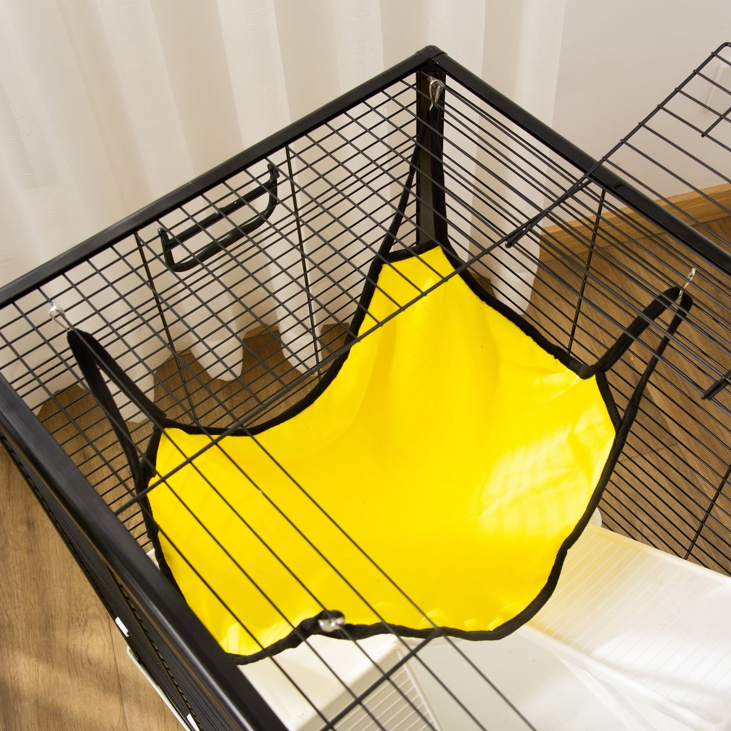 Portable Small Animal Cage with Hammock, Water Bottle, Food Dish, Ramps, 31.5"x19"x31", Multi Colour Houses & Habitats   at Gallery Canada