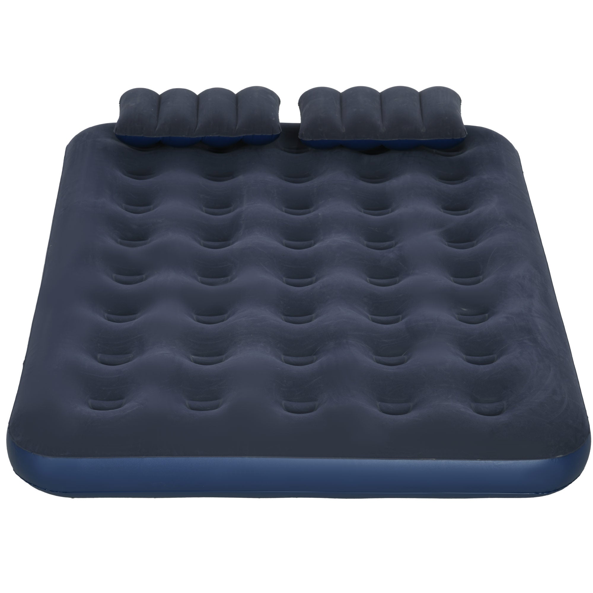 Queen Size Air Mattress Camping Air Bed with 2 Pillows and Hand Pump, Blue Camping Cots at Gallery Canada