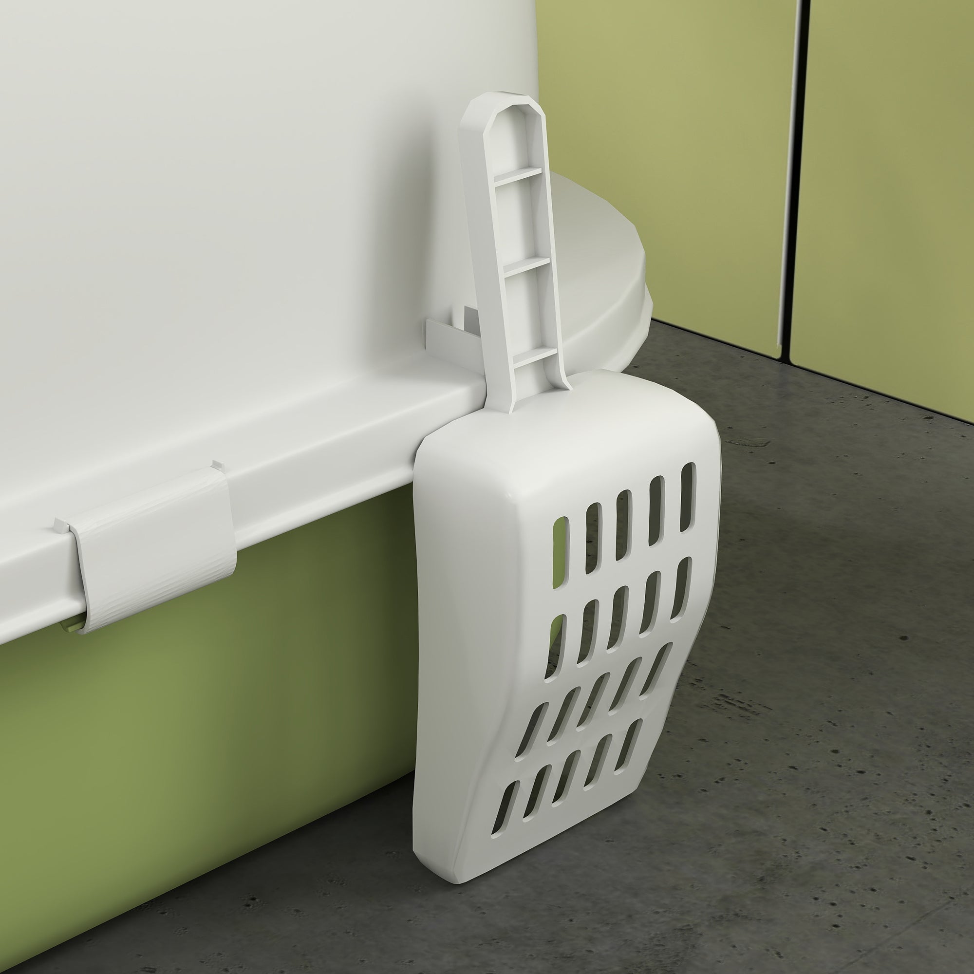 Cat Litter Box with Lid, Front Door Flap, Scoop, Handle, Easy Clean, for Small and Medium Cats, Green Cat Litter Box Enclosures at Gallery Canada