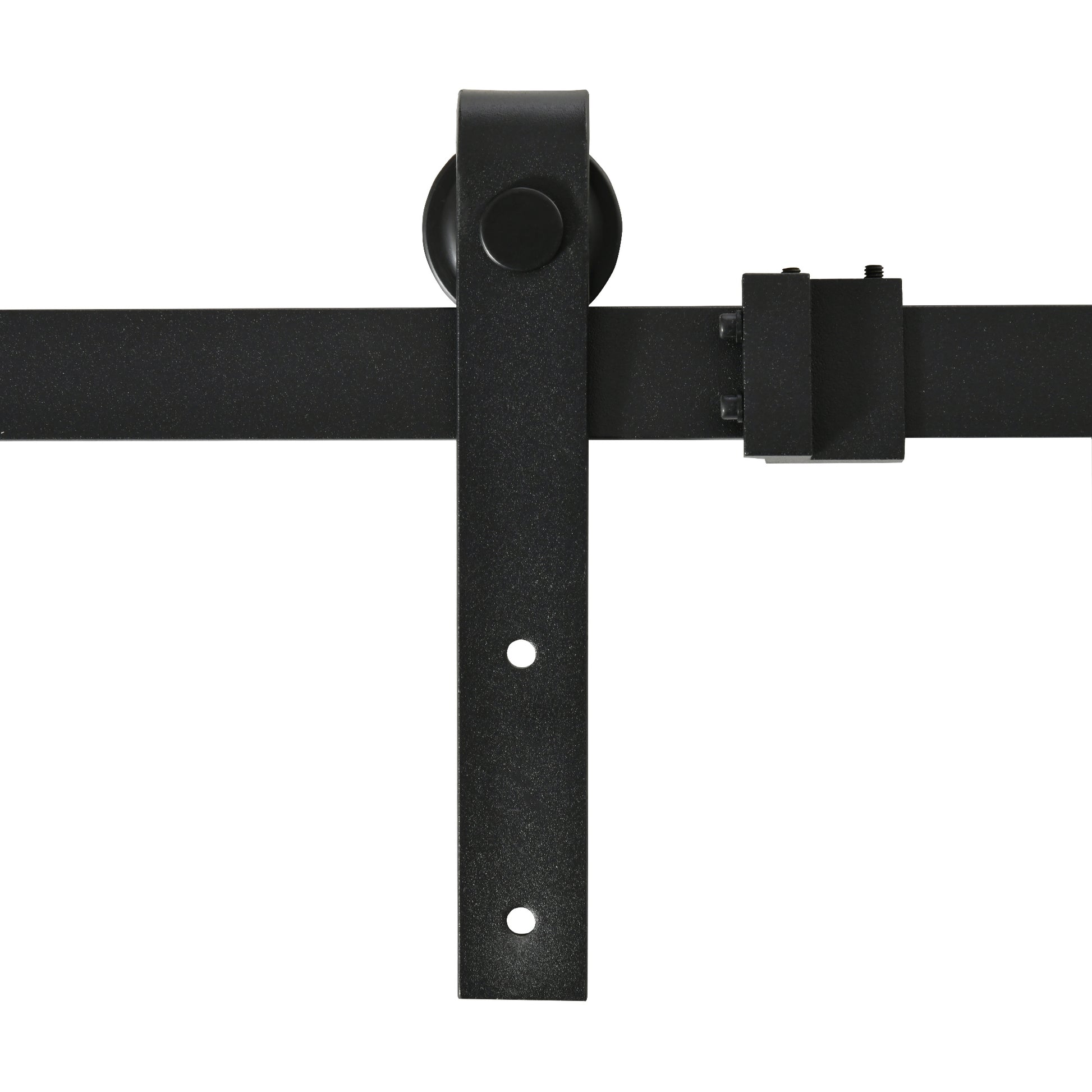 6.6FT Mini Barn Door Hardware Kit, Sliding Barn Door Cabinet Hardware Kit for 19.5"W Double Doors, Black Door Hardware   at Gallery Canada