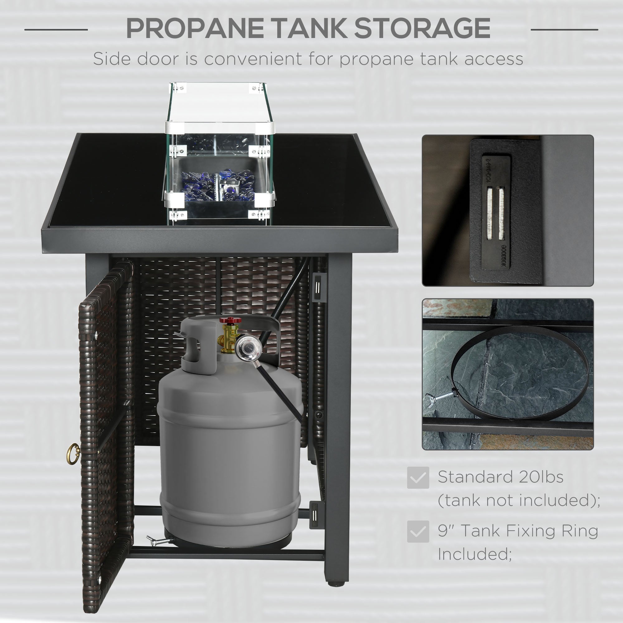Propane Fire Pit Table 43