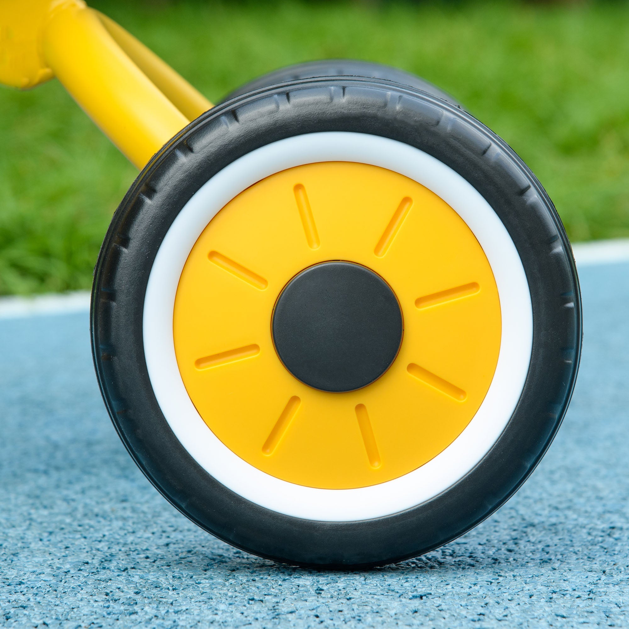 Tricycle for Toddler 2-5 Year Old Girls and Boys, Toddler Bike with Adjustable Seat, Basket, Bell, Yellow Tricycles for Kids   at Gallery Canada