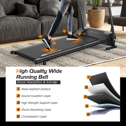 1 HP Electric Mobile Power Foldable Treadmill with Operation Display Treadmills   at Gallery Canada