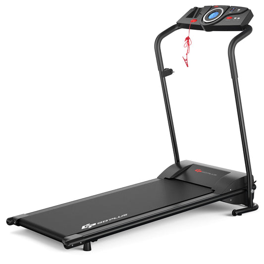 1 HP Electric Mobile Power Foldable Treadmill with Operation Display Treadmills Options  at Gallery Canada
