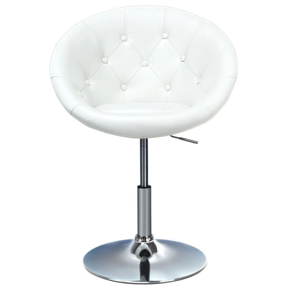 1 Piece Adjustable Modern Swivel Round Tufted, White Leisure Chairs   at Gallery Canada