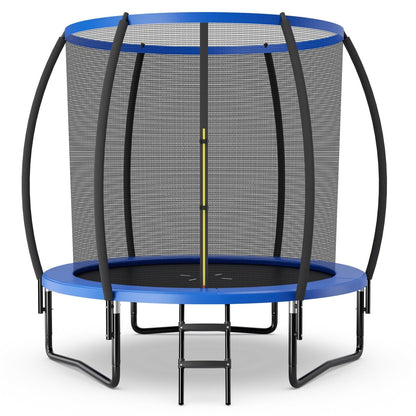 10 Feet ASTM Approved Recreational Trampoline with Ladder, Blue Trampolines   at Gallery Canada