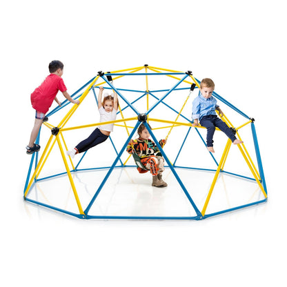 10 Feet Dome Climber with Swing and 800 Lbs Load Capacity, Multicolor Climbers & Slides   at Gallery Canada