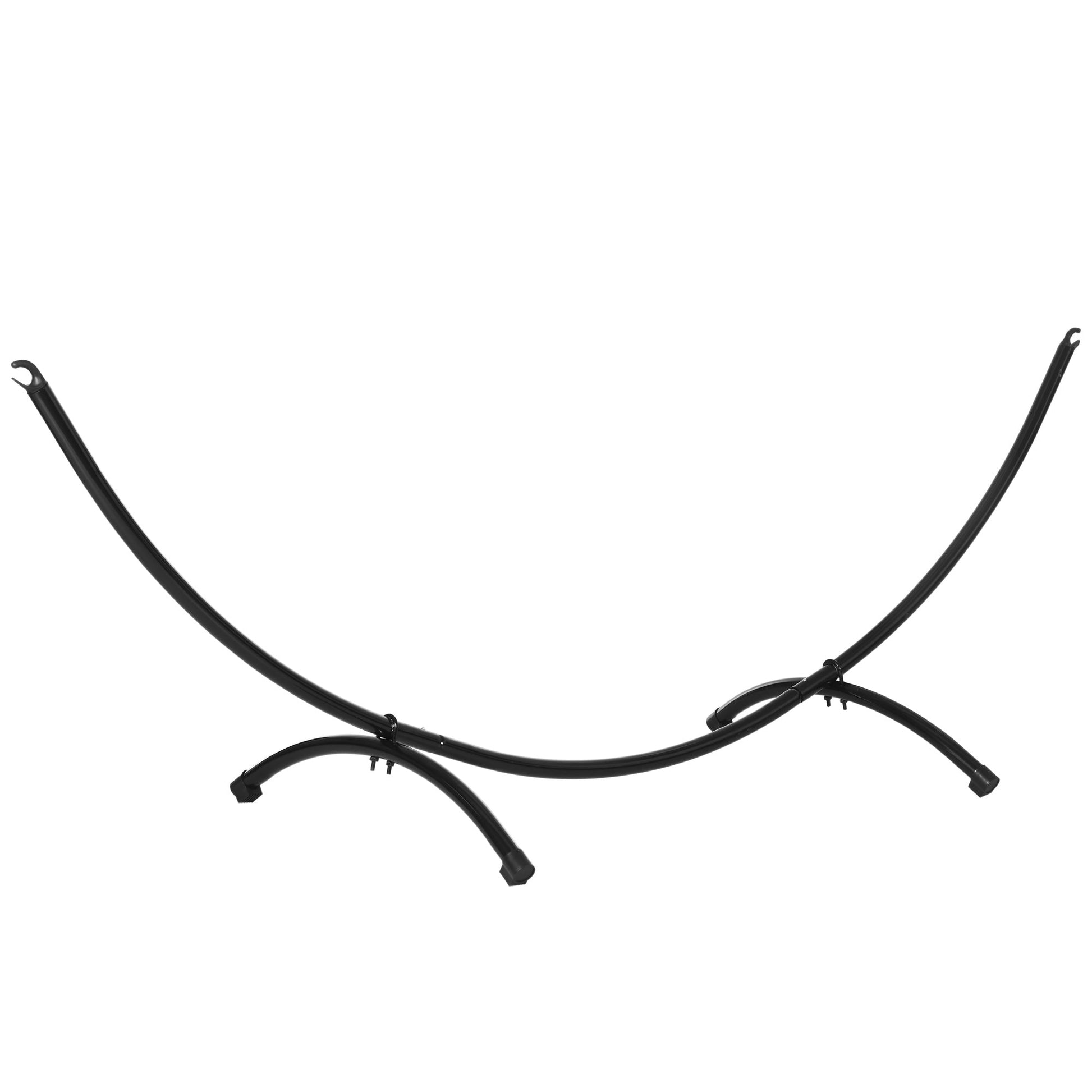 10' Hammock Stand with Steel Frame, Hammock Chair Stand Only for Garden, Camping, Picnic, Outdoor, Patio, Black Hammock Stands Black  at Gallery Canada