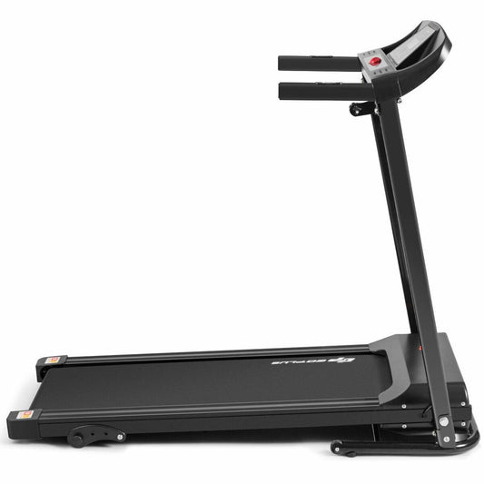 1.0 hp Foldable Treadmill Electric Support Mobile Power, Black Treadmills   at Gallery Canada