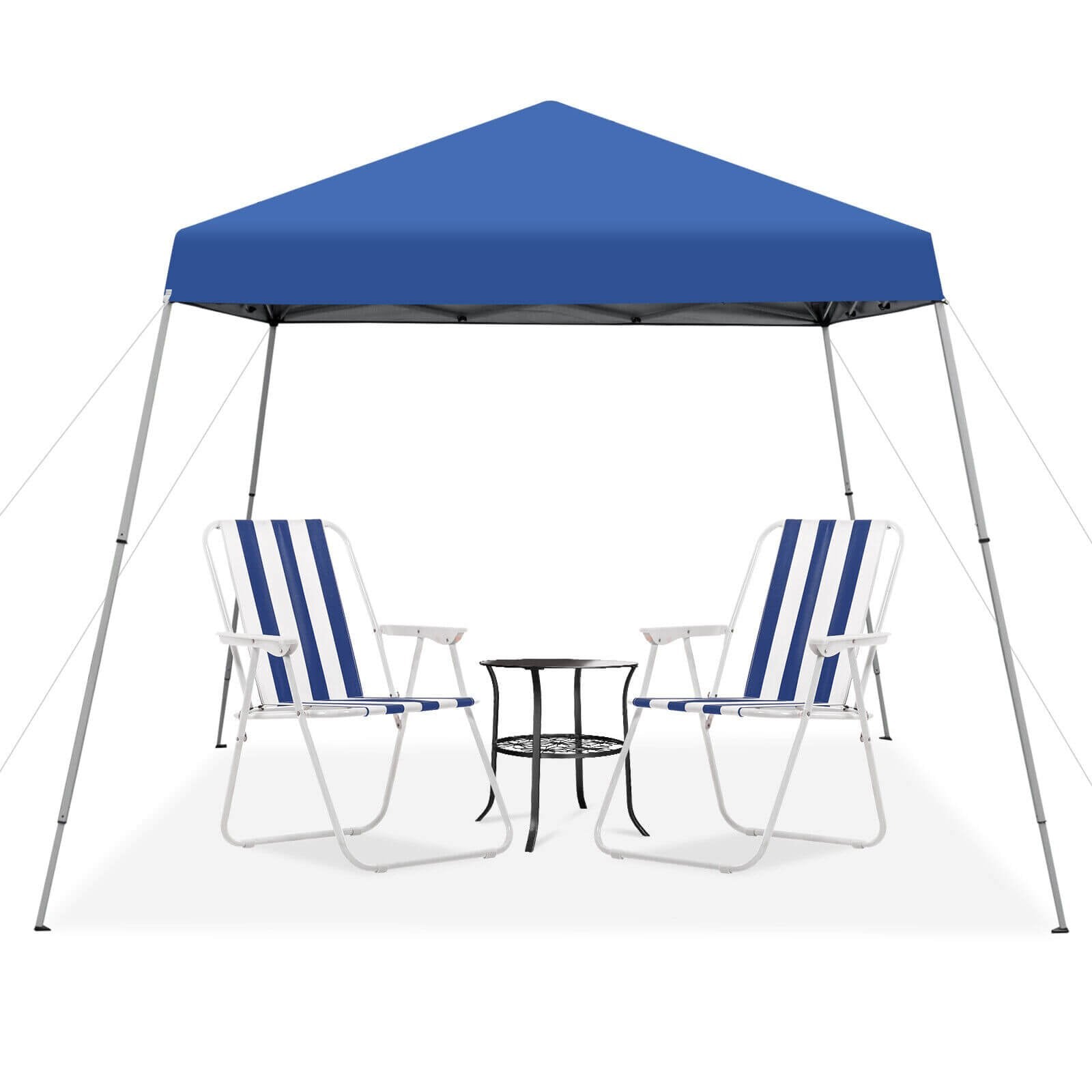 10 x 10 Feet Outdoor Instant Pop-up Canopy with Carrying Bag, Blue Canopies   at Gallery Canada