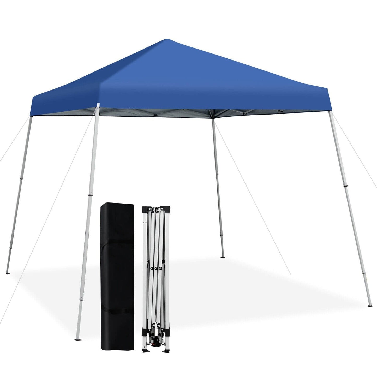 10 x 10 Feet Outdoor Instant Pop-up Canopy with Carrying Bag, Blue Canopies   at Gallery Canada