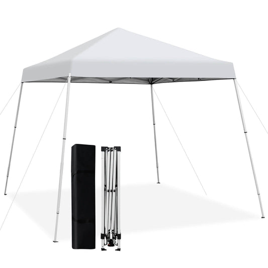 10 x 10 Feet Outdoor Instant Pop-up Canopy with Carrying Bag, White Canopies   at Gallery Canada