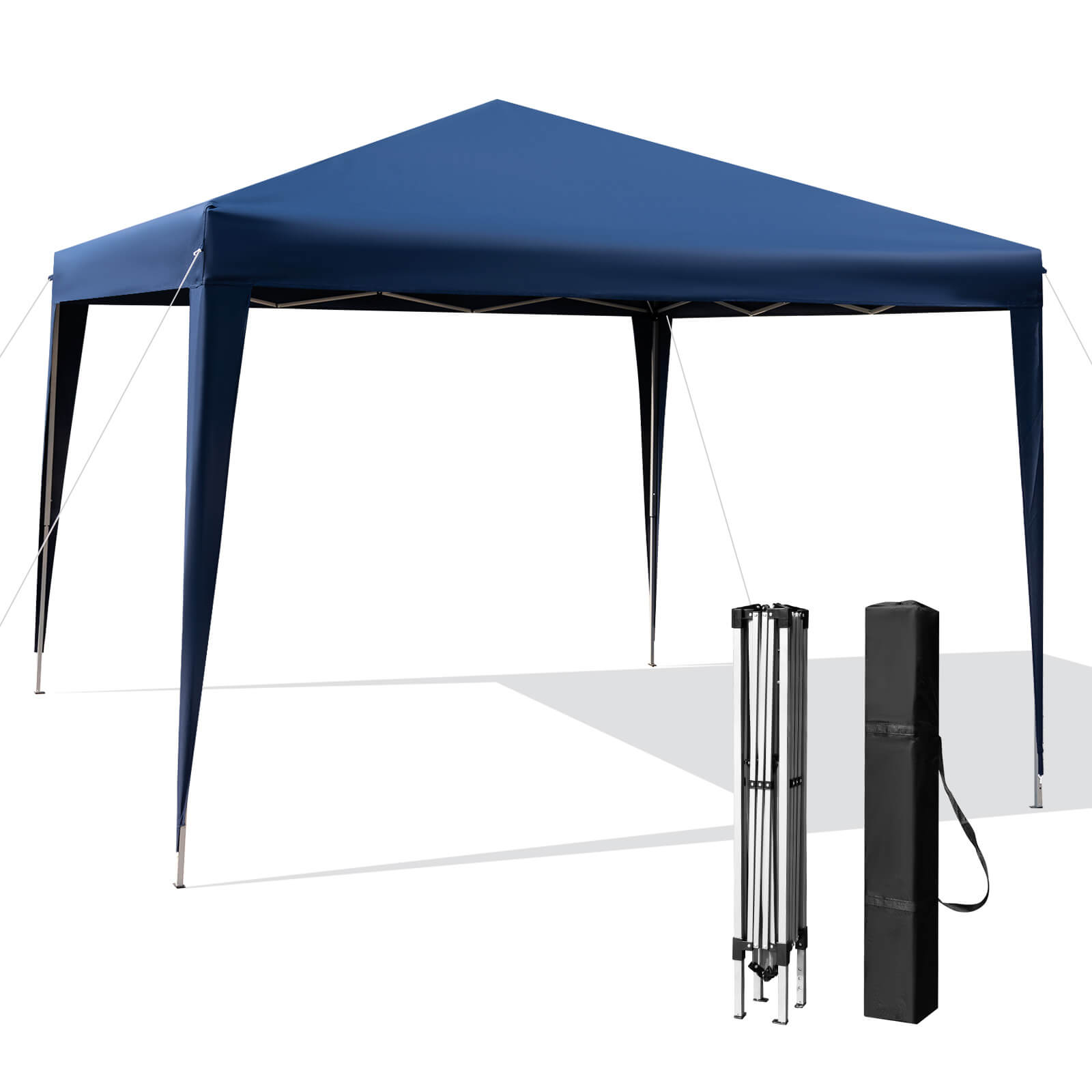 10 x 10 Feet Outdoor Pop-up Patio Canopy for  Beach and Camp, Blue Canopies   at Gallery Canada