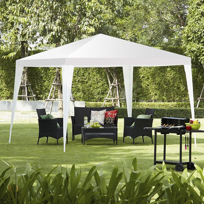 10 x 10 Feet Outdoor Wedding Canopy Tent for Backyard, White Canopies   at Gallery Canada