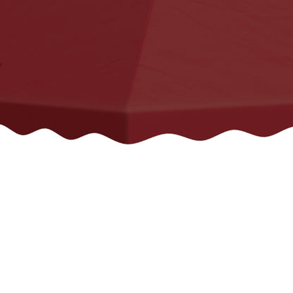 10' x 10' Gazebo Replacement Canopy Cover, 2-Tier Gazebo Roof Replacement (TOP ONLY), Burgundy Gazebo Canopy Replacement   at Gallery Canada