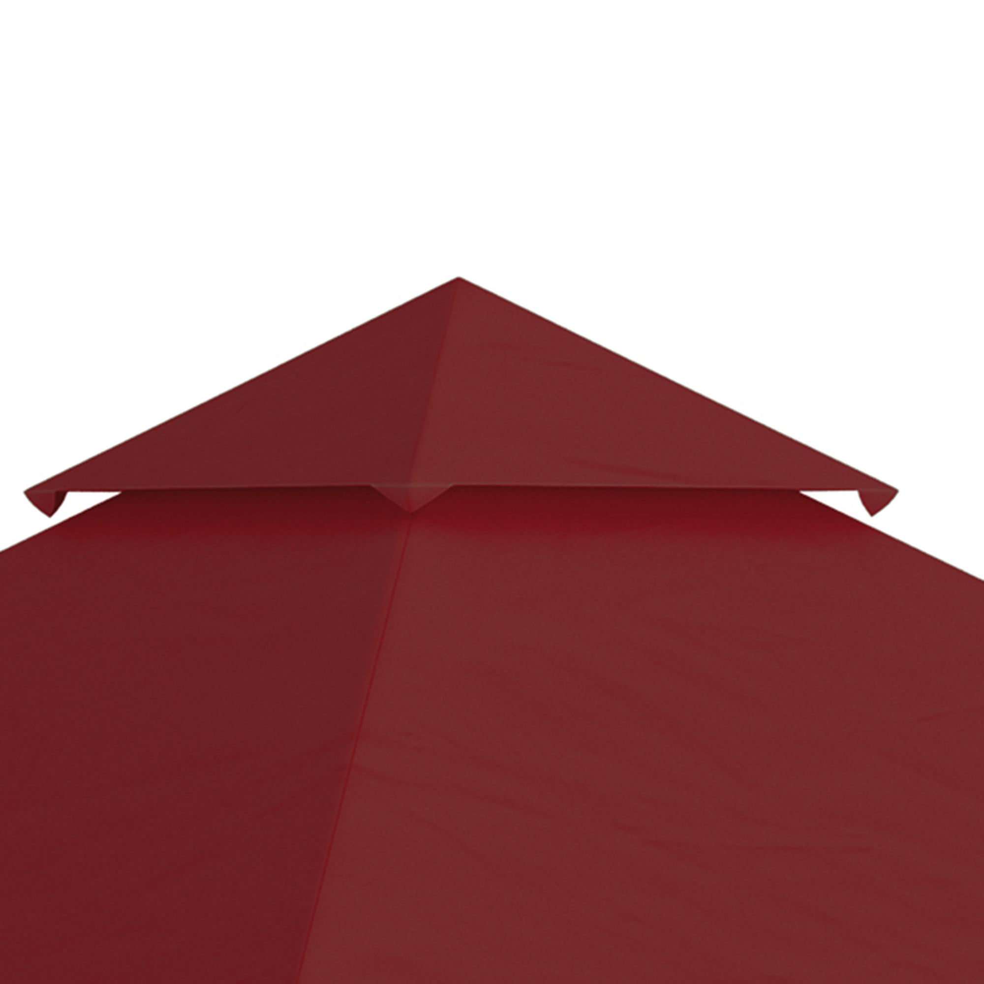 10' x 10' Gazebo Replacement Canopy Cover, 2-Tier Gazebo Roof Replacement (TOP ONLY), Burgundy Gazebo Canopy Replacement   at Gallery Canada