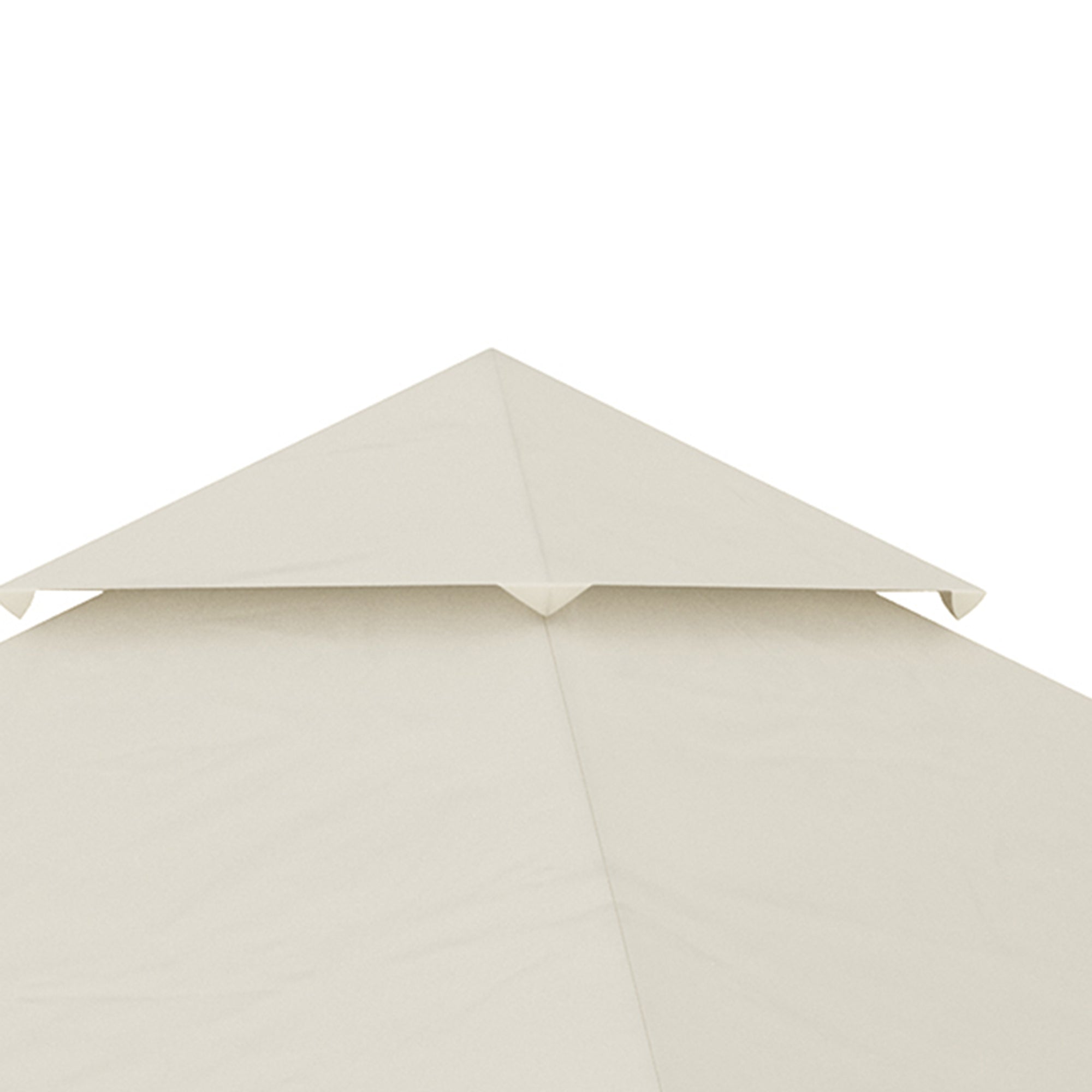 10' x 10' Gazebo Replacement Canopy Cover, 2-Tier Gazebo Roof Replacement (TOP ONLY), Cream Gazebo Canopy Replacement   at Gallery Canada