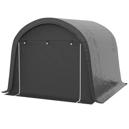 10' x 10' Outdoor Storage Tent, Heavy Duty and Waterproof Portable Shed for Bike, Motorcycle &; Garden Tools Sheds Grey  at Gallery Canada