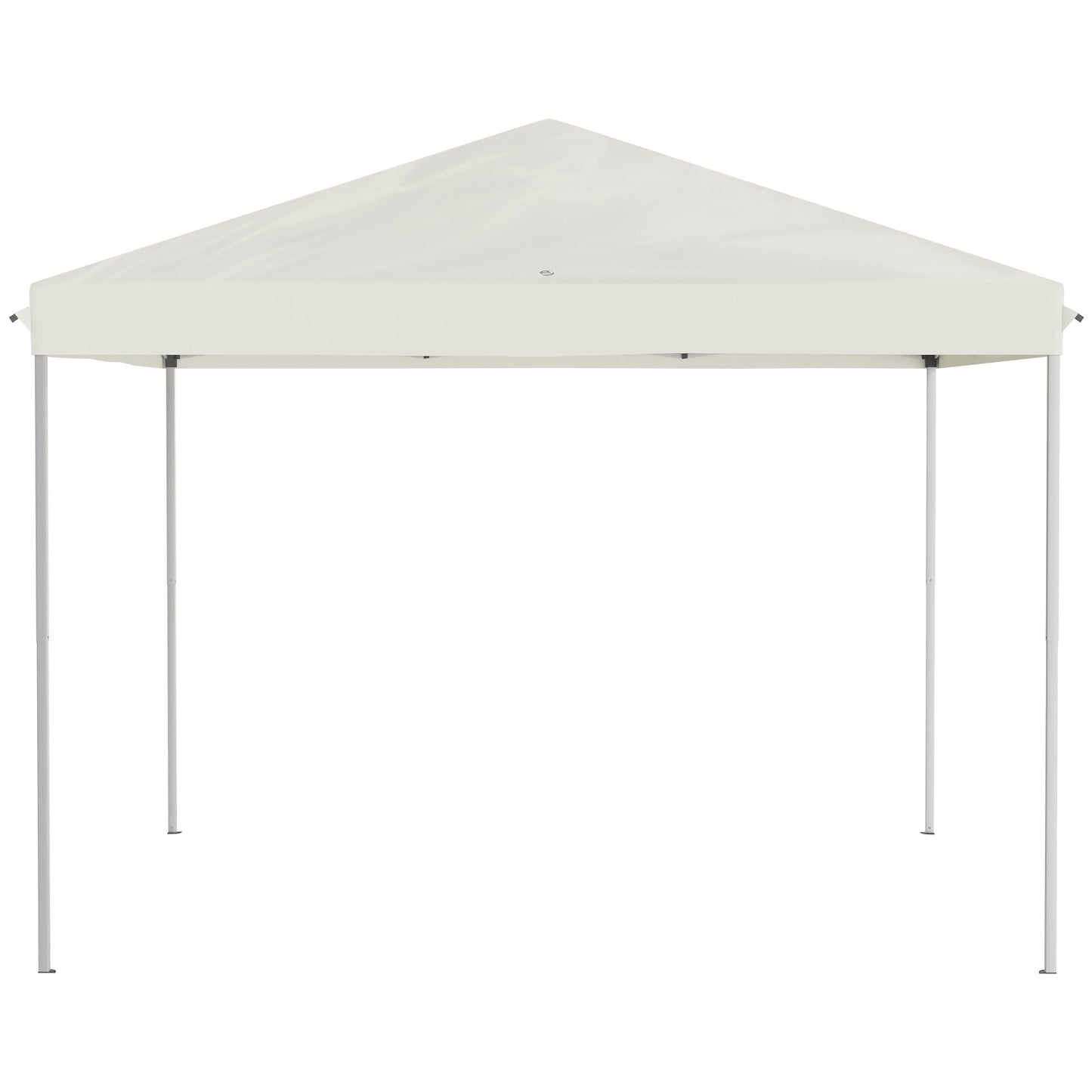 10' x 10' Pop Up Canopy Tent Gazebo with Removable Mesh Sidewall Netting, Carry Bag for Backyard Patio Outdoor, Beige and Black Pop Up Canopies   at Gallery Canada