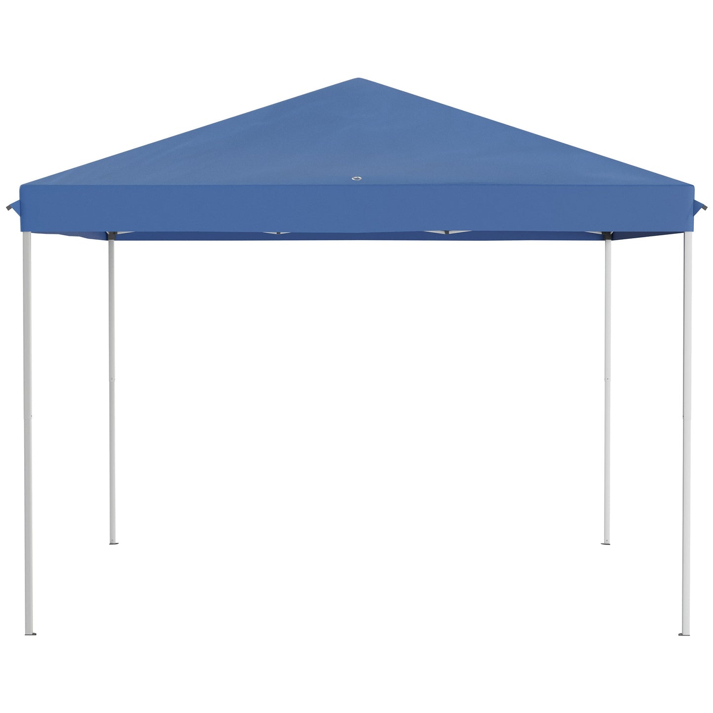 10' x 10' Pop Up Canopy Tent Gazebo with Removable Mesh Sidewall Netting, Carry Bag for Backyard Patio Outdoor, Blue Pop Up Canopies   at Gallery Canada