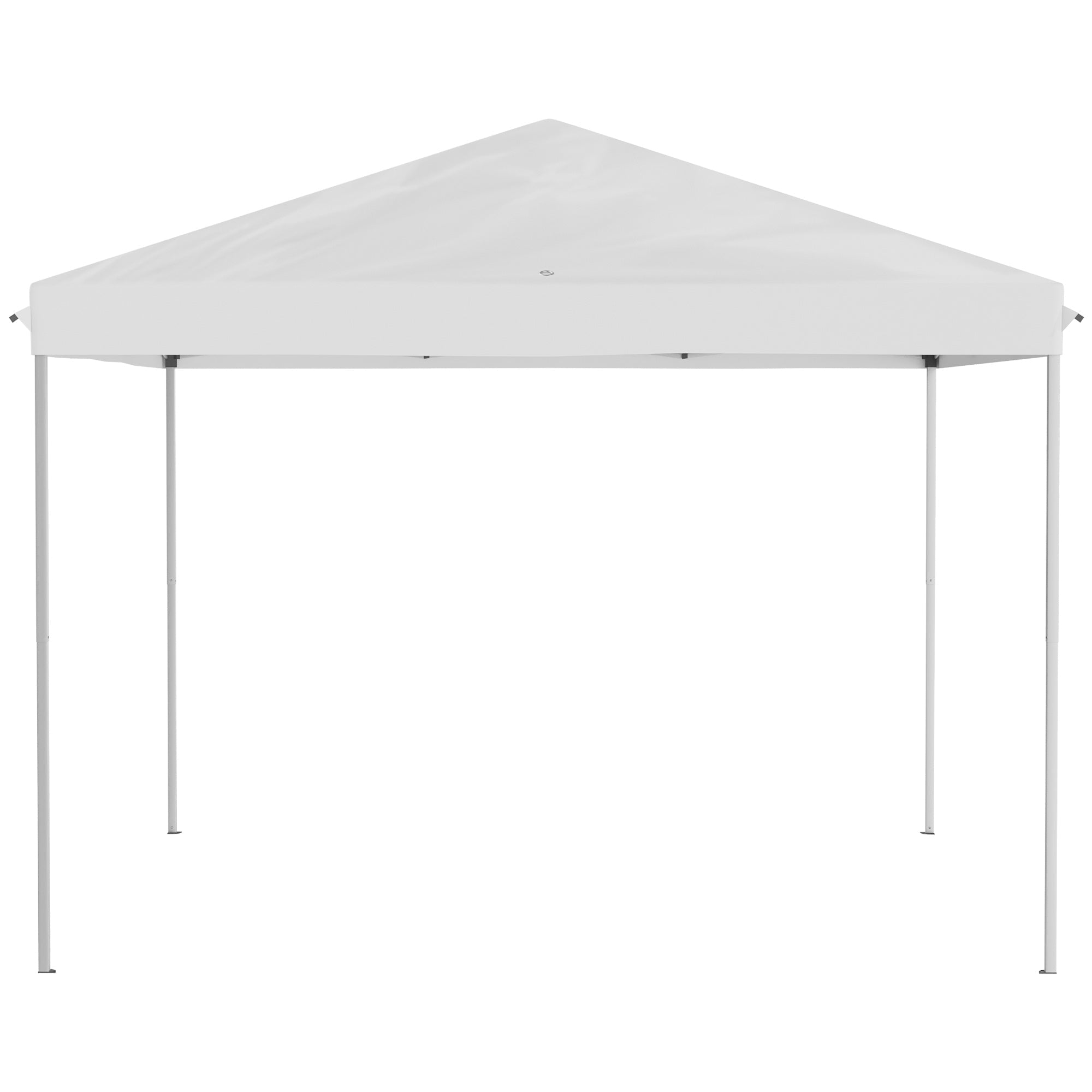 10' x 10' Pop Up Canopy Tent Gazebo with Removable Mesh Sidewall Netting, Carry Bag for Backyard Patio Outdoor, Cream Pop Up Canopies   at Gallery Canada