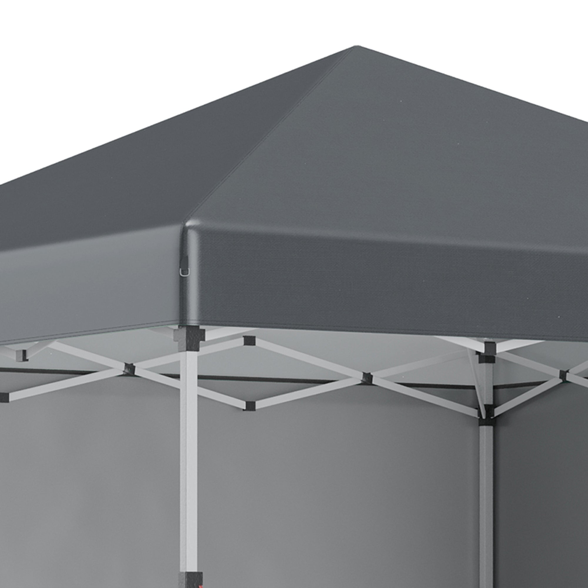 10' x 10' Pop Up Canopy with Sidewalls, Roller Bag, Height Adjustable Instant Tent for Outdoor, Garden, Patio, Dark Grey Pop Up Canopies   at Gallery Canada