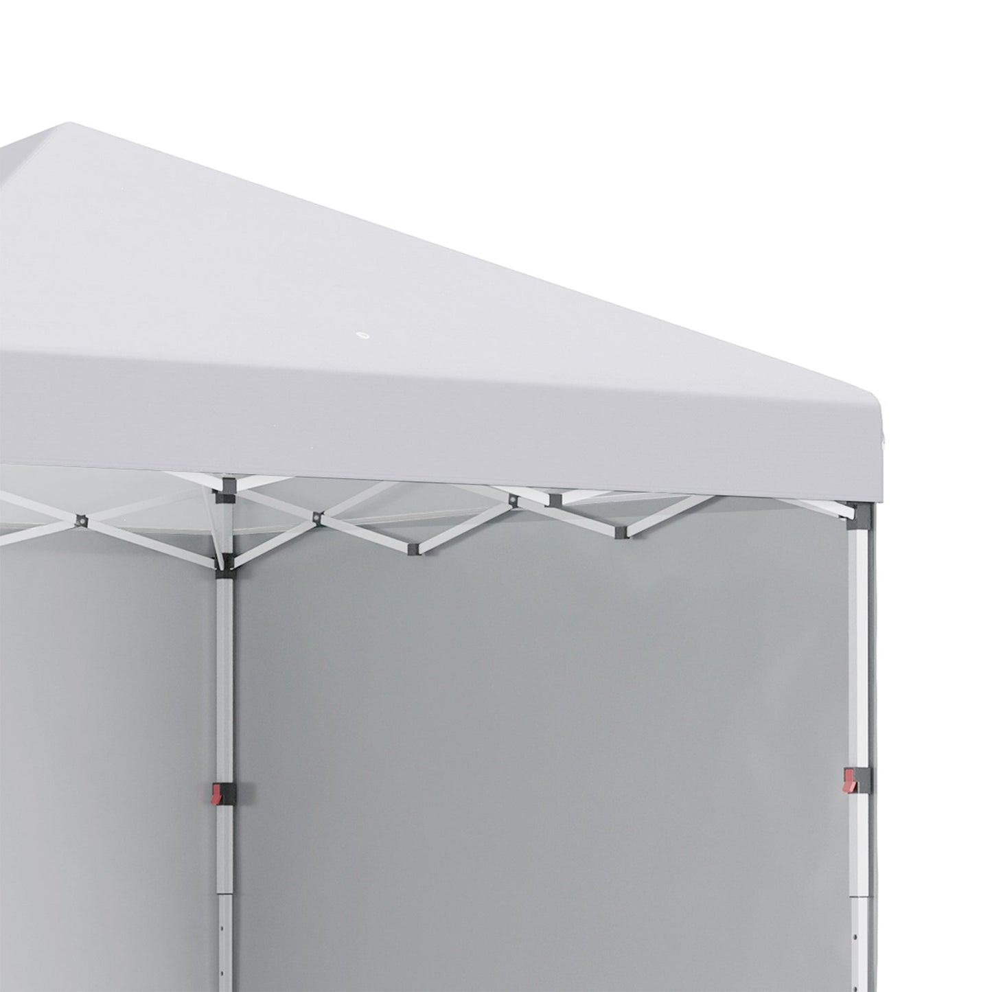 10' x 10' Pop Up Canopy with Sidewalls, Roller Bag, Height Adjustable Instant Tent for Outdoor, Garden, Patio, White Pop Up Canopies   at Gallery Canada