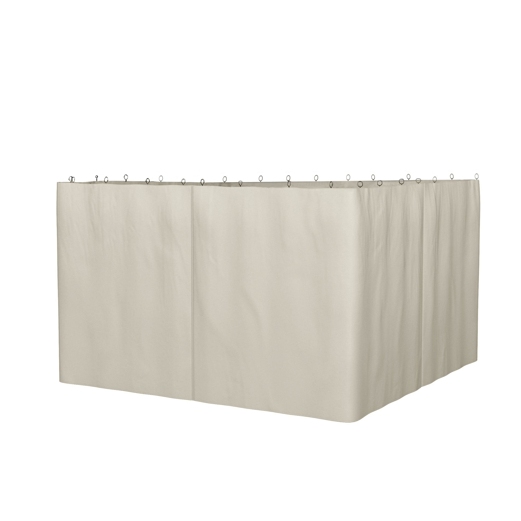 10' x 10' Universal Gazebo Sidewall Set with 4 Panels, Hooks/C-Rings Included for Pergolas &; Cabanas, Beige Gazebo Sidewalls Beige  at Gallery Canada