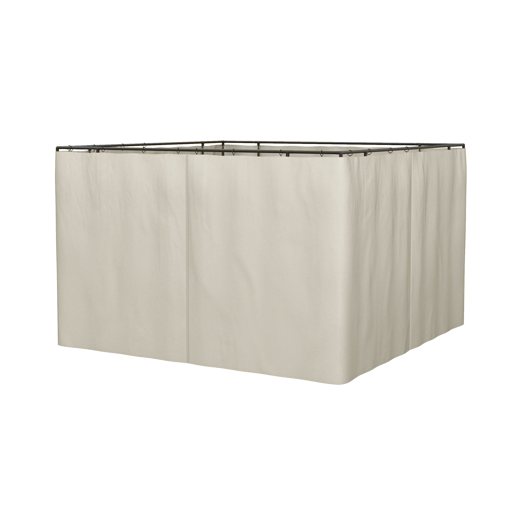 10' x 12' Universal Gazebo Sidewall Set with 4 Panels, Hooks/C-Rings Included for Pergolas &; Cabanas, Beige Gazebo Sidewalls Beige  at Gallery Canada