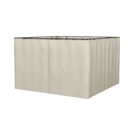 10' x 12' Universal Gazebo Sidewall Set with 4 Panels, Hooks/C-Rings Included for Pergolas &; Cabanas, Beige Gazebo Sidewalls Beige  at Gallery Canada