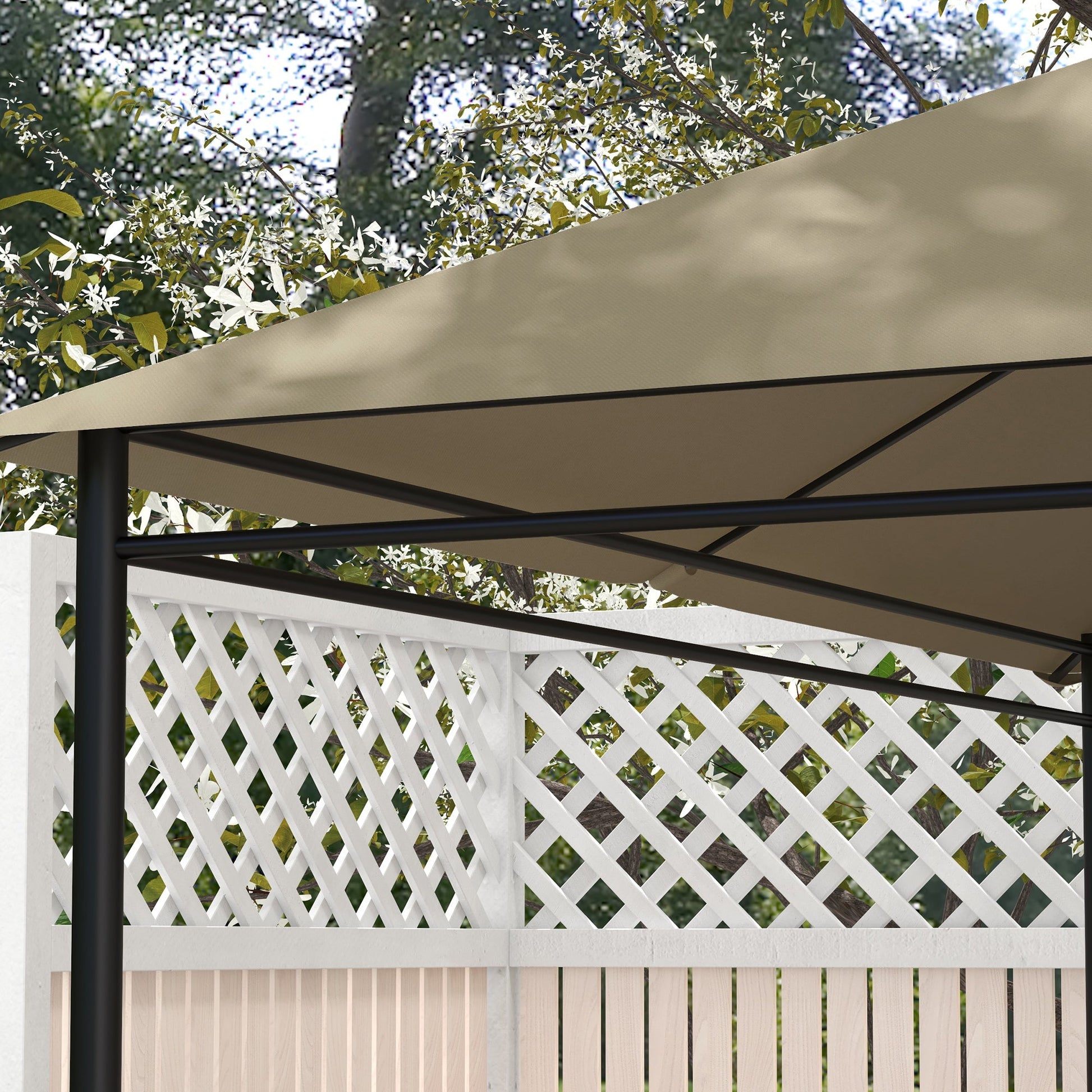 10' x 13' Gazebo Replacement Canopy Cover, Gazebo Roof Replacement (TOP COVER ONLY), Khaki Gazebo Canopy Replacement   at Gallery Canada