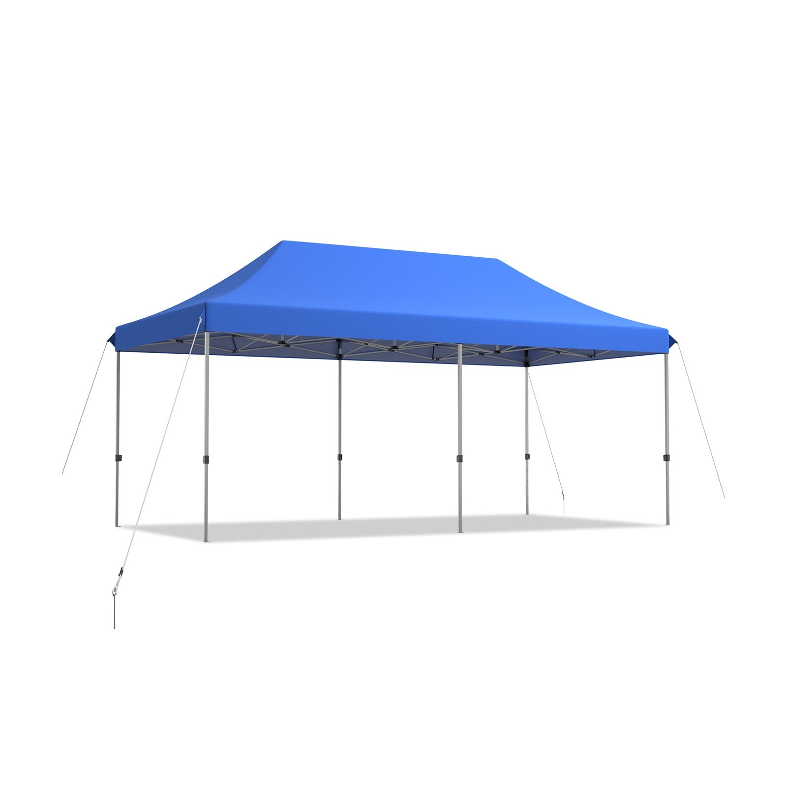 10 x 20 Feet Adjustable Folding Heavy Duty Sun Shelter with Carrying Bag, Blue Canopies   at Gallery Canada