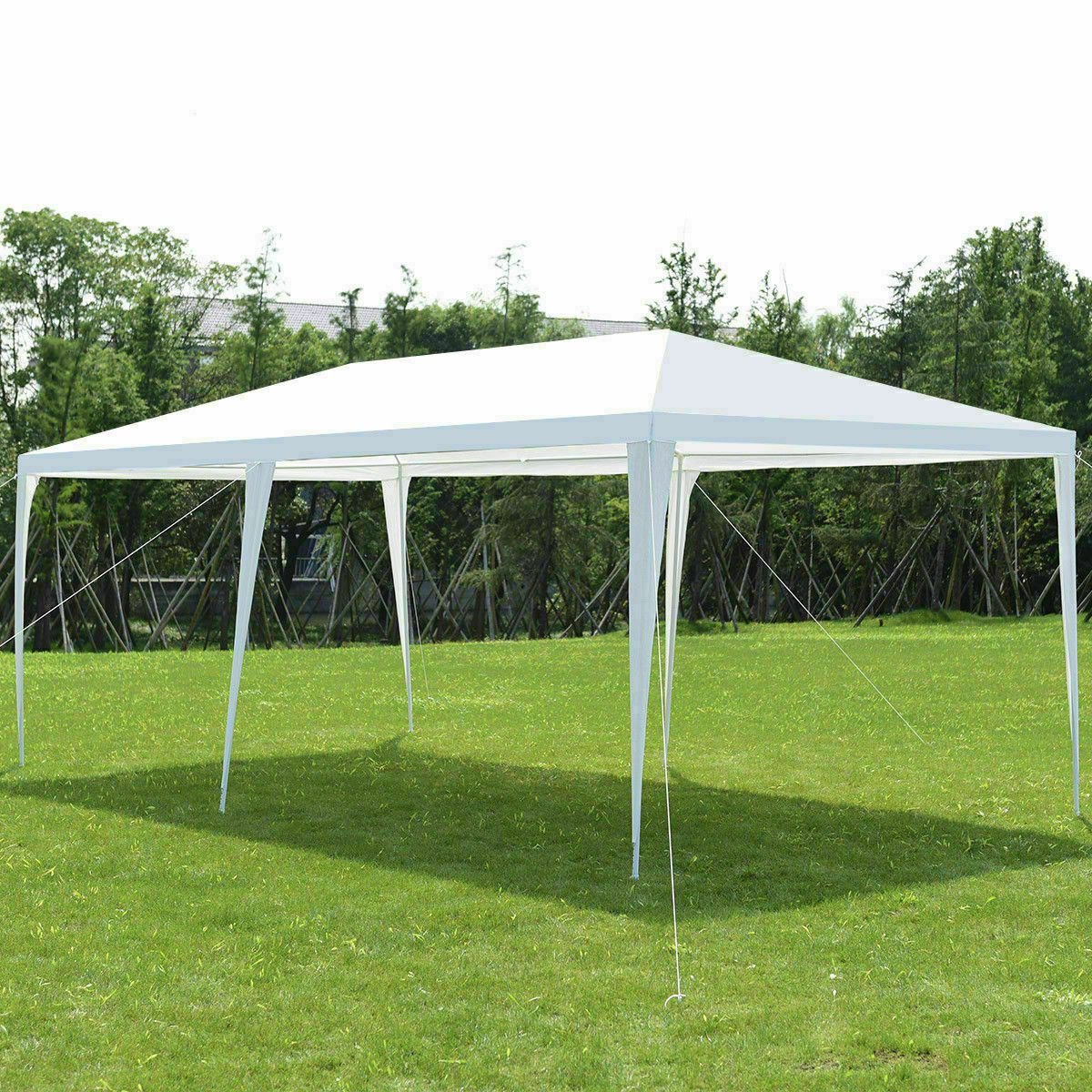 10 x 20 Feet Outdoor Party Wedding Canopy Tent with Removable Walls and Carry Bag, White Canopies   at Gallery Canada